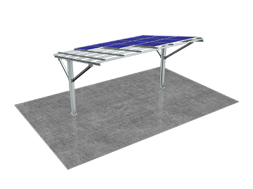 單立柱太陽(yáng)能車棚支架系統(tǒng)